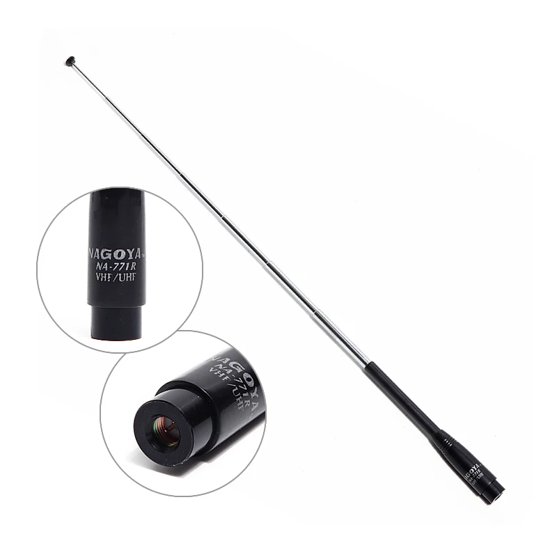 Nagoya NA 771R telecop SMA M Male 144/430MHzDual Band телескопическая портативная антенна для Walkie Talkie TH