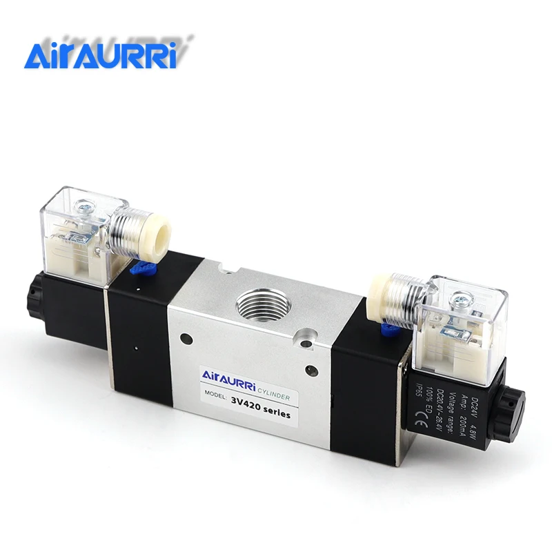 3V420 Series 1/2 G Solenoid Valve Pneumatic Control Valve Single Double Coil Pneumatic Valve AC DC 12V 24V 36V 110V 220V 380V
3V420 Series 1/2 G Solenoid Valve Pneumatic Control Valve Single Double Coil Pneumatic Valve AC DC 12V 24V 36V 110V 220V 380V