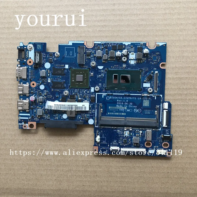 Yourui для Motherbaord 310-14IKB 510-14IKB для ноутбука Lenovo BIUS4/S5 CIUY0/Y1 LA-E221P материнская плата с i7-7500u процессор тестирование материнской платы
Yourui для Motherbaord 310-14IKB 510-14IKB для ноутбука Lenovo BIUS4/S5 CIUY0/Y1 LA-E221P материнская плата с i7-7500u процессор тестирование материнской платы