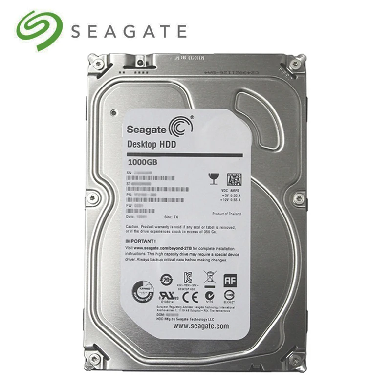 Seagate 1 ТБ Настольный SSHD (твердотельный гибридный диск) SATA 6 ГБ/сек. 16 Мб/64 МБ кэш 3 5