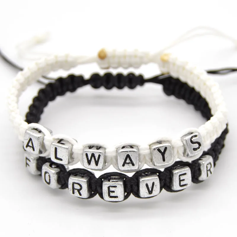 Wholesale Factory Price Always Forever Adjustable Lovers Friendship Bracelets & Bangles for Women Wedding Party Jewelry Gift
Wholesale Factory Price Always Forever Adjustable Lovers Friendship Bracelets & Bangles for Women Wedding Party Jewelry Gift