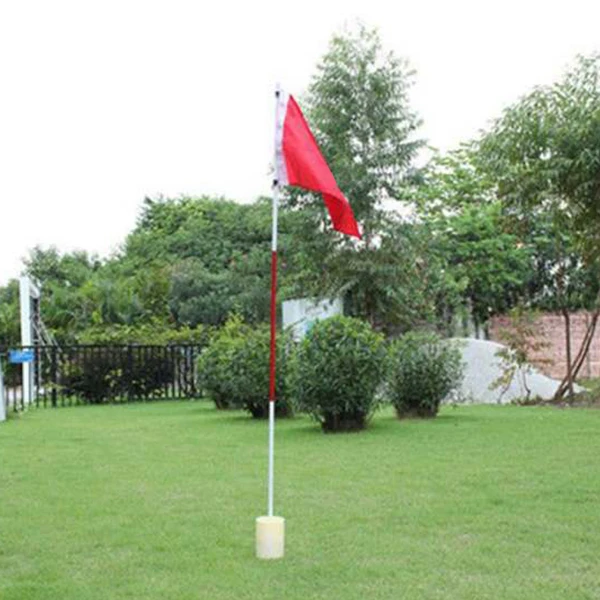 17Mm Aperture Outdoor Golf Training Flagpole Hole Cup Golf Training Aids White Plastic Golf Hole Cup