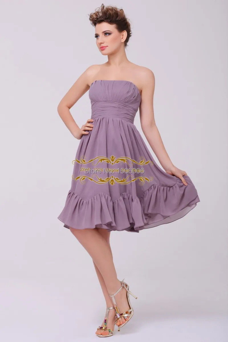 Knee length Strapless Stunning Bridesmaid dresses Chiffon Simple elegant Prom dresses honor of maid dresses WHL68
Knee length Strapless Stunning Bridesmaid dresses Chiffon Simple elegant Prom dresses honor of maid dresses WHL68