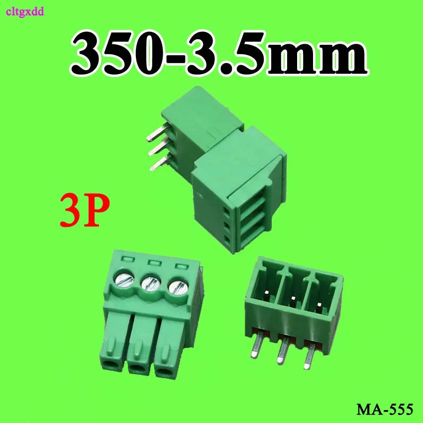 cltgxdd 10Sets 350 3.5mm Pitch PCB Pluggable Terminal Blocks plug and socket pcb connector 3P right angle bend pin
cltgxdd 10Sets 350 3.5mm Pitch PCB Pluggable Terminal Blocks plug and socket pcb connector 3P right angle bend pin