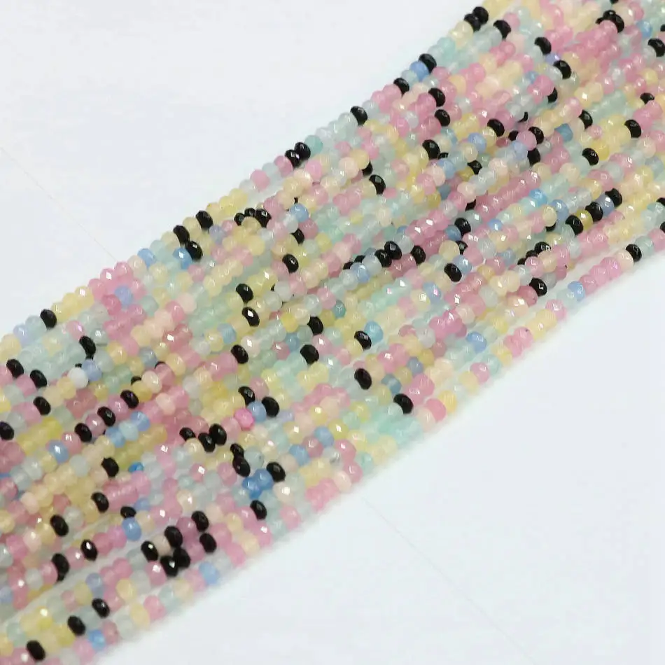 HOT multicolor natural stone 2x4mm dyed jades chalcedony faceted abacus round loose beads diy jewelry 15" B570
HOT multicolor natural stone 2x4mm dyed jades chalcedony faceted abacus round loose beads diy jewelry 15" B570