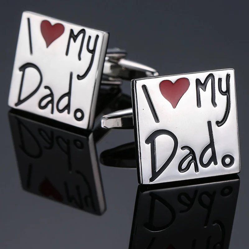 Запонки «I love my dad», модные мужские запонки для рубашек, запонки для пожилых дизайнеров, специально разработанные пуговицы для рубашек на День отца
Запонки «I love my dad», модные мужские запонки для рубашек, запонки для пожилых дизайнеров, специально разработанные пуговицы для рубашек на День отца