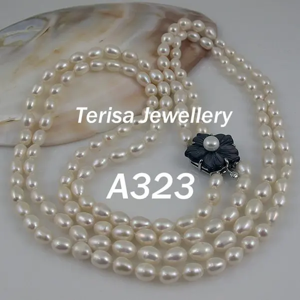 New Free Shipping A323#,New White Fresh Water Pearls Necklace 6-7MM 64-67cm(25-26inch)Double String Necklace.
New Free Shipping A323#,New White Fresh Water Pearls Necklace 6-7MM 64-67cm(25-26inch)Double String Necklace.