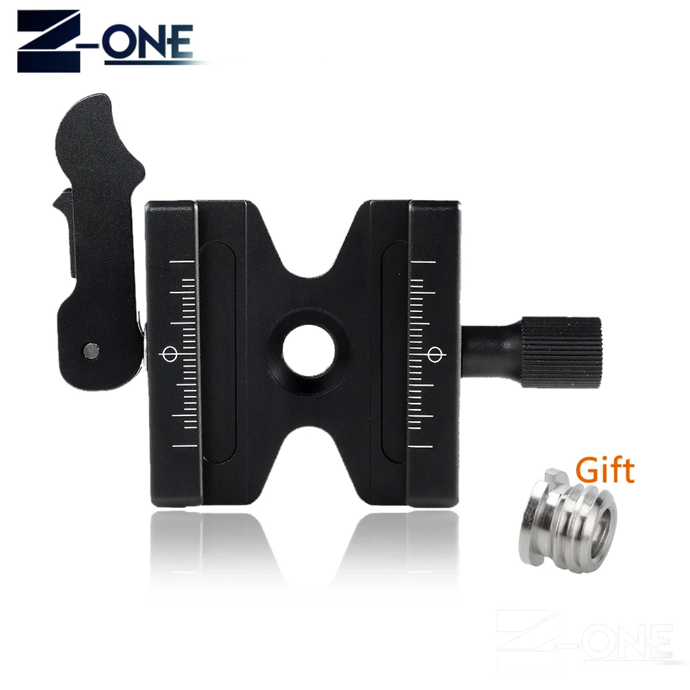 

Sonovel CL-50LS Quick Release Plate Clamp Adjustable Lever Knob-Type 1/4"&3/8" Hole for Arca Swiss Ball Head Tripod