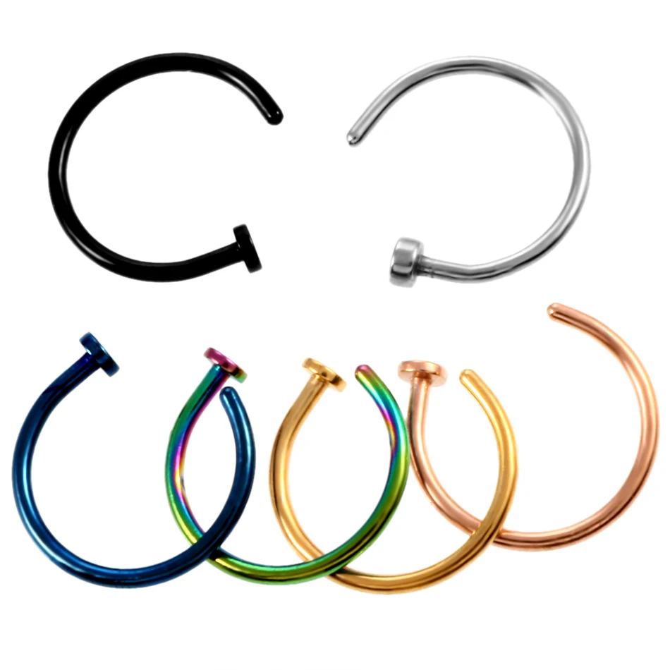1PC Stainless Steel Women Nostril Nose Hoop Stud Rings Clip On Nose Rings Fake Nose Earring Piercing Fashion Jewelry
1PC Stainless Steel Women Nostril Nose Hoop Stud Rings Clip On Nose Rings Fake Nose Earring Piercing Fashion Jewelry
