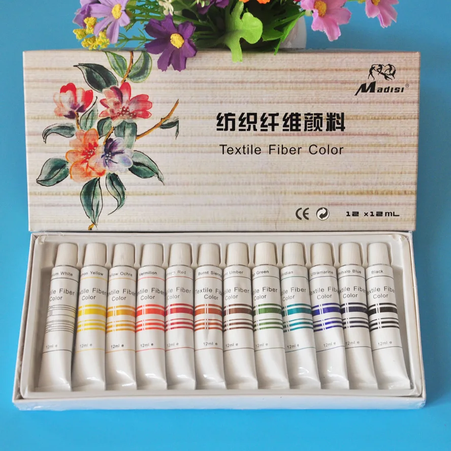 12colors 12ml Textile Fabric Paints set Cloth painting Acrylic paint Drawing Art pen set Deco Art
12colors 12ml Textile Fabric Paints set Cloth painting Acrylic paint Drawing Art pen set Deco Art
