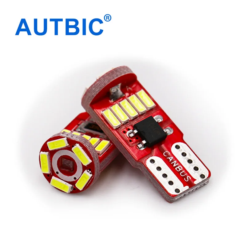 AUTBIC 2pcs LED T10 194 168 W5W Bulbs Canbus 12V 4014 15 SMD White Auto Parking Wedge Lamp Dome Lights Car Accessories
AUTBIC 2pcs LED T10 194 168 W5W Bulbs Canbus 12V 4014 15 SMD White Auto Parking Wedge Lamp Dome Lights Car Accessories