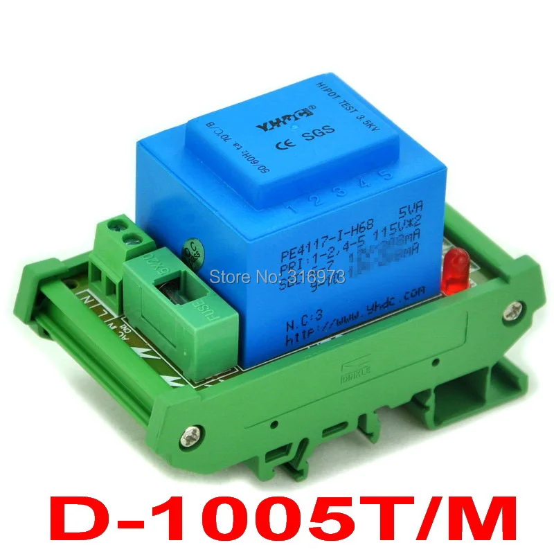 P 230VAC, 24VAC, 5VA DIN рейка крепление Мощность трансформатор модуль, D-1005T/M, AC24V
P 230VAC, 24VAC, 5VA DIN рейка крепление Мощность трансформатор модуль, D-1005T/M, AC24V