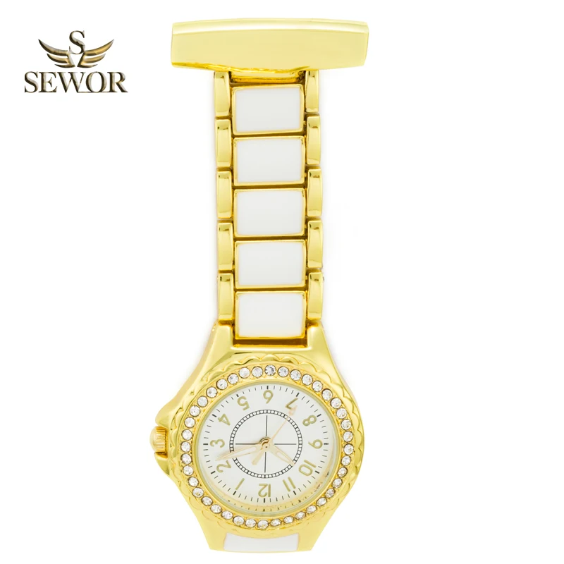 SEWOR New Fashion Full Steel Elegance Gold Crystal Pendant Watch Quartz Movement Hanging Pocket Watch Nurse Pocket Watch C172
SEWOR New Fashion Full Steel Elegance Gold Crystal Pendant Watch Quartz Movement Hanging Pocket Watch Nurse Pocket Watch C172
