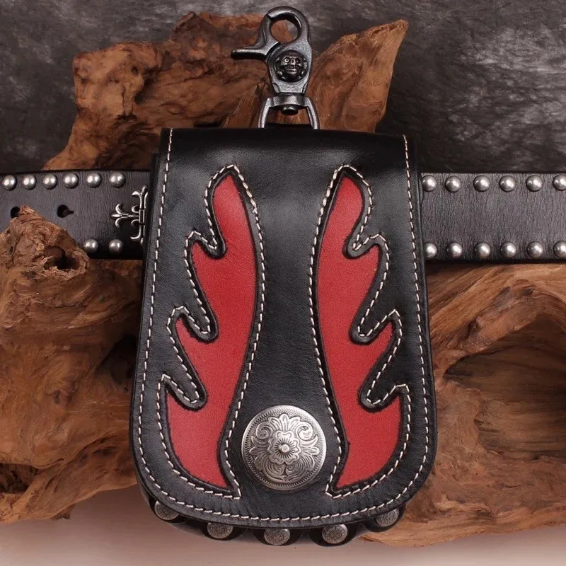 Hand-made Casual Men Mini Handbags Cow Leather Panelled Rivet Belt Bag Waist Bags Cigarette Smoke Cell Phone Pocket
Hand-made Casual Men Mini Handbags Cow Leather Panelled Rivet Belt Bag Waist Bags Cigarette Smoke Cell Phone Pocket