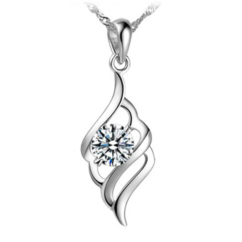 925 sterling silver fashion sweet shiny crystal women pendant necklaces female short chain jewelry drop shipping
925 sterling silver fashion sweet shiny crystal women pendant necklaces female short chain jewelry drop shipping