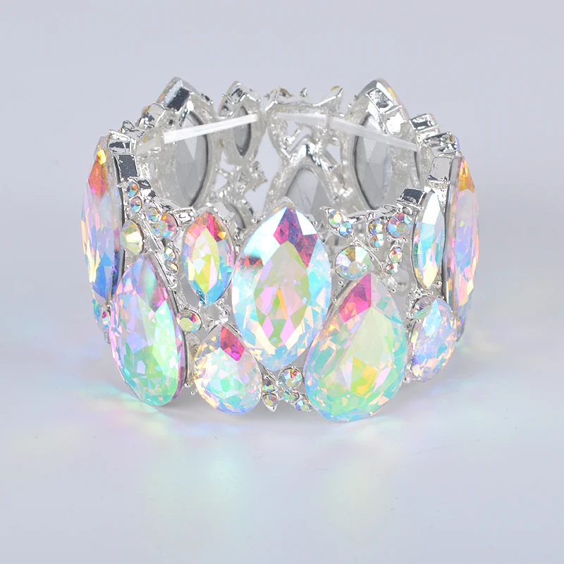 Fashion New Marquise Crystal Cuff Bracelets Bangles Big Stretch Bangle for Women Wedding Bridal Bracelet Jewelry Gift for Girls
Fashion New Marquise Crystal Cuff Bracelets Bangles Big Stretch Bangle for Women Wedding Bridal Bracelet Jewelry Gift for Girls