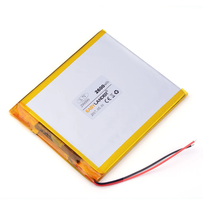 polymer lithium ion battery) Li-ion battery 299099 2600mAh for tablet pc 9inch table
polymer lithium ion battery) Li-ion battery 299099 2600mAh for tablet pc 9inch table