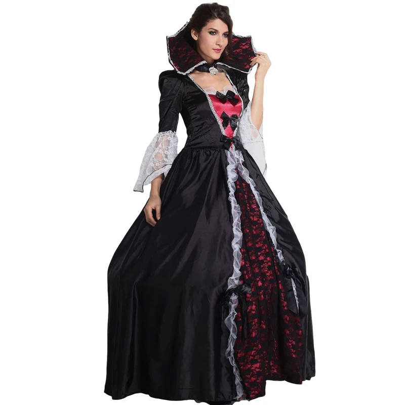 Deluxe Mediaeval Women Vampier Countess Costume Halloween Party Carnival Fantasia Cosplay Fancy Dress
Deluxe Mediaeval Women Vampier Countess Costume Halloween Party Carnival Fantasia Cosplay Fancy Dress