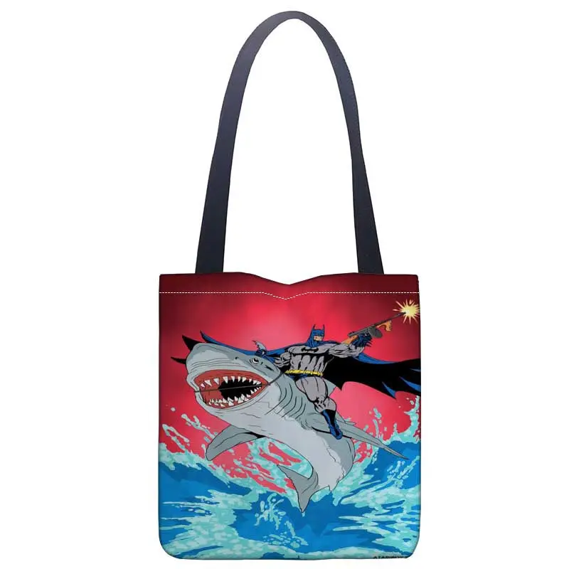 HEARMNY Shark Tote Bag For Women Canvas Fabric Bags Eco Reusable Shopping Bags Traveling Beach Casual Useful Shoulder Bag
HEARMNY Shark Tote Bag For Women Canvas Fabric Bags Eco Reusable Shopping Bags Traveling Beach Casual Useful Shoulder Bag