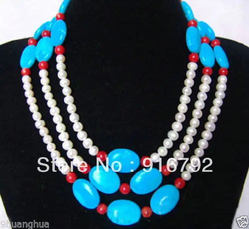 free shipping >>>>>3row Beautiful 7--8 mm white pearl stone coral necklace
free shipping >>>>>3row Beautiful 7--8 mm white pearl stone coral necklace