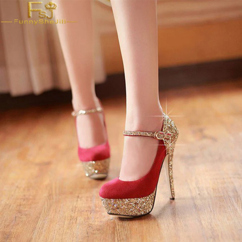 FSJ Fashion Supper Star Glitter Platform Baby Pink Ankle Strap Mary Jane Autumn Pumps High Heels Dress Party Evening Shoes Size
FSJ Fashion Supper Star Glitter Platform Baby Pink Ankle Strap Mary Jane Autumn Pumps High Heels Dress Party Evening Shoes Size