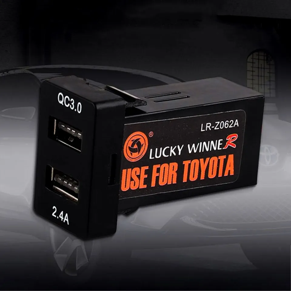 Двойное USB зарядное устройство qc3.0 Быстрая зарядка TOYOTAcorolla vios rav4 camry пустой переключатель отверстие прилагается 2.4a сотовый телефон Быстрая з...
Двойное USB зарядное устройство qc3.0 Быстрая зарядка TOYOTAcorolla vios rav4 camry пустой переключатель отверстие прилагается 2.4a сотовый телефон Быстрая з...