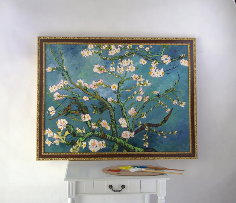 Framed Masterpiece oil painting reproduction of Branches with Almond Blossm by Vincent Van Gogh
Framed Masterpiece oil painting reproduction of Branches with Almond Blossm by Vincent Van Gogh