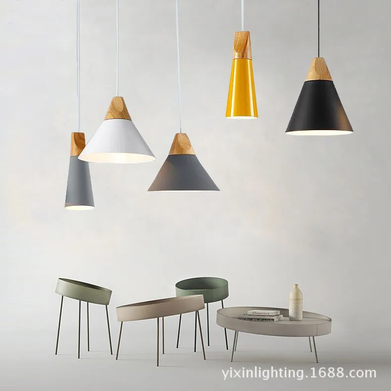 Modern Wood Pendant Lights Lamparas Colorful Aluminum Lamp Shade Luminaire Pendant Lamps for Dining Room/Restaurant /Bar/Coffee
Modern Wood Pendant Lights Lamparas Colorful Aluminum Lamp Shade Luminaire Pendant Lamps for Dining Room/Restaurant /Bar/Coffee