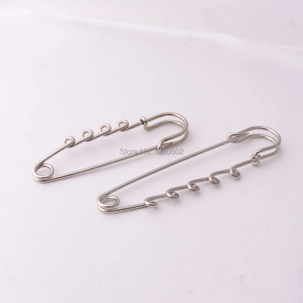 10pcs nickel color iron 63*15mm/75*17mm Safety Pins brooch pins Finding for Garment Accessories
10pcs nickel color iron 63*15mm/75*17mm Safety Pins brooch pins Finding for Garment Accessories