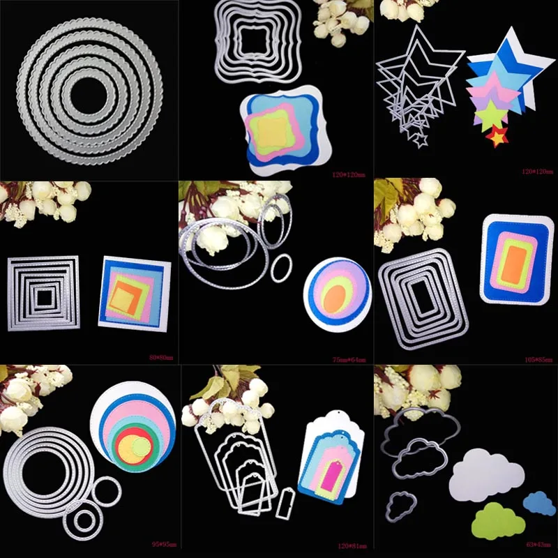 Nesting Die Scalloped Scallop Stitched Rectangle Oval Star Square Tag Lable Circle Frame Metal cutting dies for Christmas Card
Nesting Die Scalloped Scallop Stitched Rectangle Oval Star Square Tag Lable Circle Frame Metal cutting dies for Christmas Card