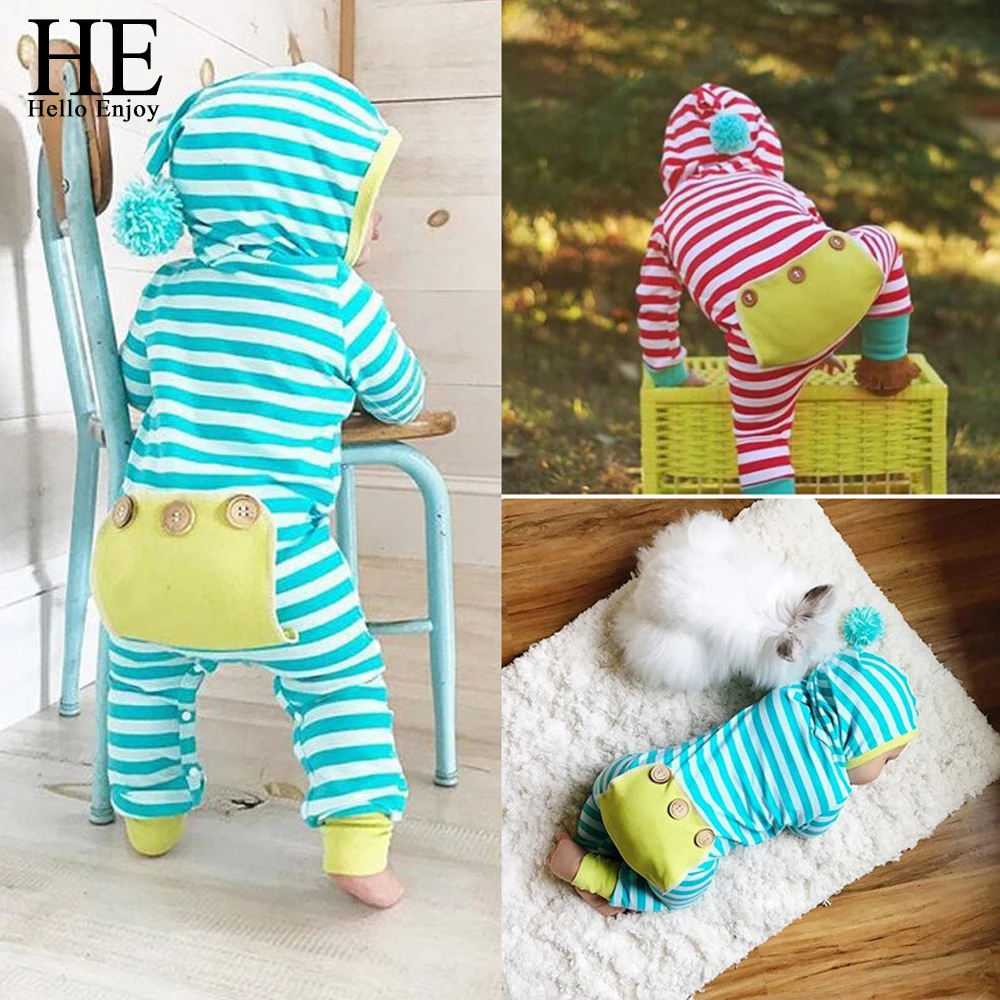 HE Hello Enjoy baby romper baby boy clothes spring 2018 newborn baby overalls long sleeve stripe hooded jumpsuit clothing Infant
HE Hello Enjoy baby romper baby boy clothes spring 2018 newborn baby overalls long sleeve stripe hooded jumpsuit clothing Infant