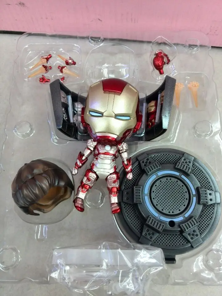 349 Marvel Avengers Iron Man Mk 42 Hero's Edition Set BJD Figure Model Toys