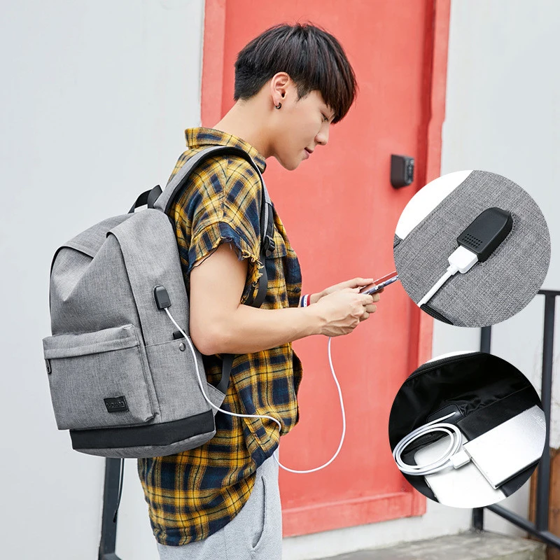 USB Charging Men Women Backpack School Bag for Teenagers College Waterproof Oxford Travel Bag 15inch Laptop Back packs Mochila
USB Charging Men Women Backpack School Bag for Teenagers College Waterproof Oxford Travel Bag 15inch Laptop Back packs Mochila