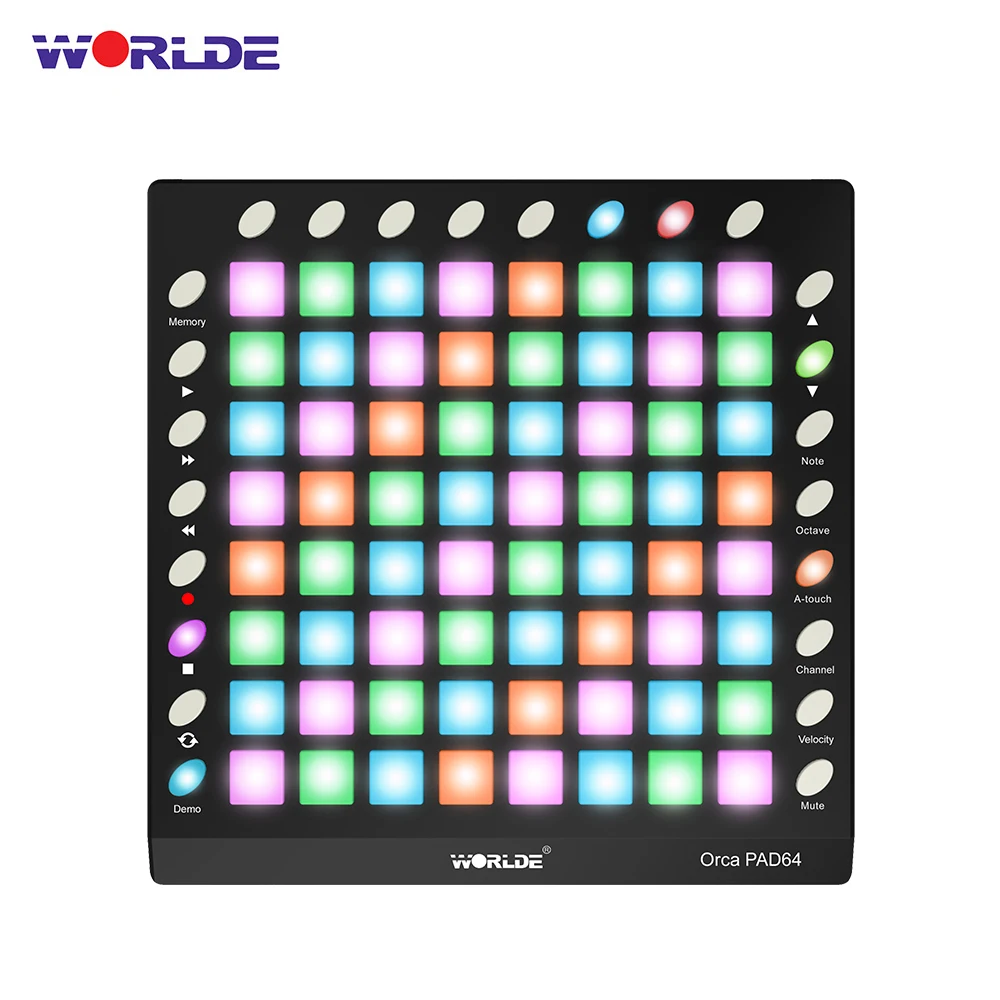 MIDI контроллер клавиатуры WORLDE орка PAD64 барабанная панель ультрапортативная и