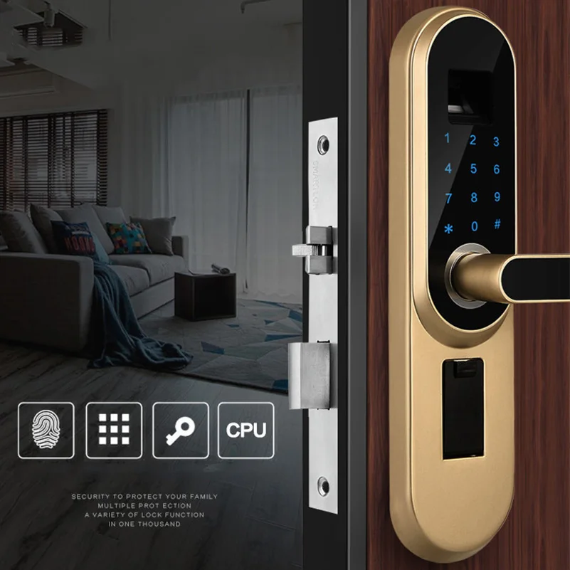 Biometric Fingerprint Door Lock Intelligent Electronic Locks Fingerprint Verification With Password Code Electric Door Locks
Biometric Fingerprint Door Lock Intelligent Electronic Locks Fingerprint Verification With Password Code Electric Door Locks