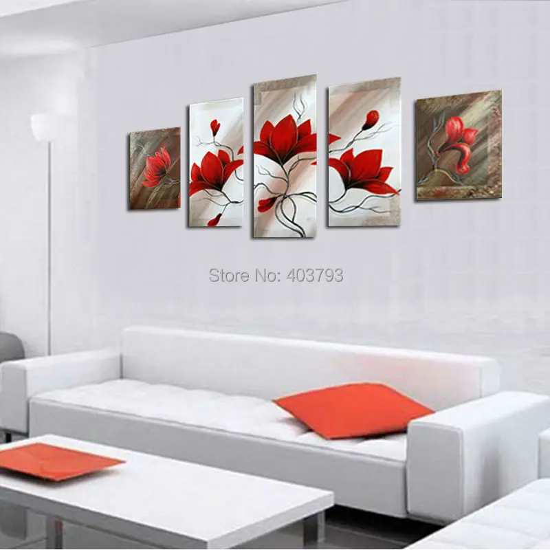 Modern 100% Hand Painted Abstract Oil Painting On Canvas "Red Flower" Decorative Pictures Unframed Wall Art For Living Room
Modern 100% Hand Painted Abstract Oil Painting On Canvas "Red Flower" Decorative Pictures Unframed Wall Art For Living Room