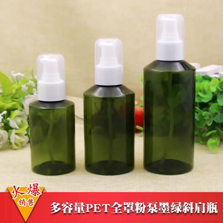 100ml/150ml/200ml Full Cover Powder Pump Beak Emulsion Pump Ink Green Oblique Shoulder Plastic Bottle 10PCS/LOT
100ml/150ml/200ml Full Cover Powder Pump Beak Emulsion Pump Ink Green Oblique Shoulder Plastic Bottle 10PCS/LOT