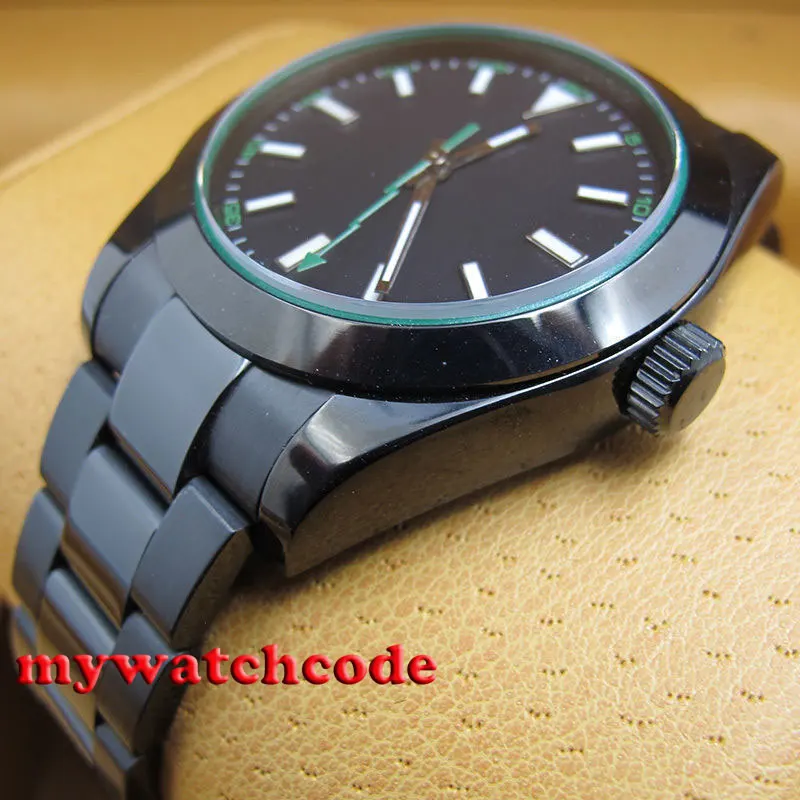 Parnis black dial PVD luminous automatic movement sapphire glass Mens Watch P336
Parnis black dial PVD luminous automatic movement sapphire glass Mens Watch P336