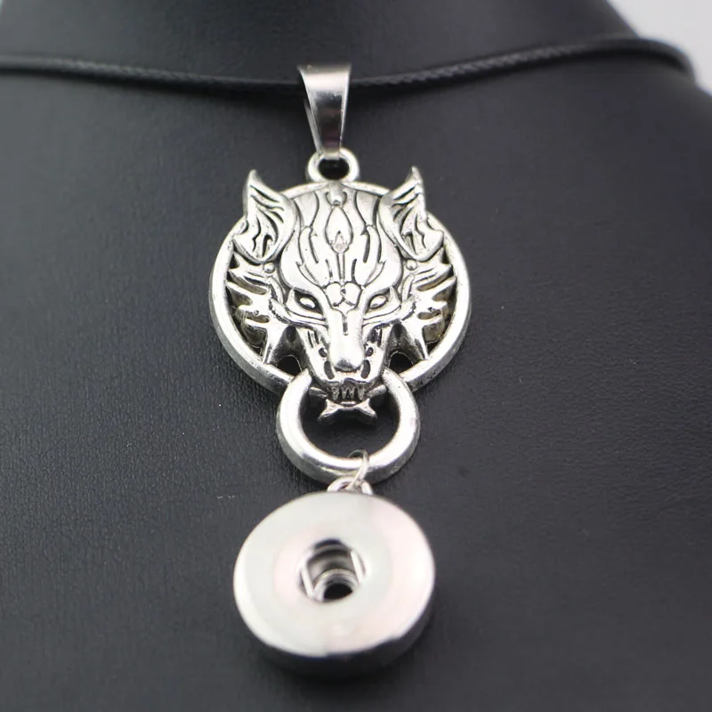 45cm leather rope chain Big Lovely Silver Horse Pendant Necklace 18mm metal snap button necklace DIY Snap Jewelry Accessories
45cm leather rope chain Big Lovely Silver Horse Pendant Necklace 18mm metal snap button necklace DIY Snap Jewelry Accessories