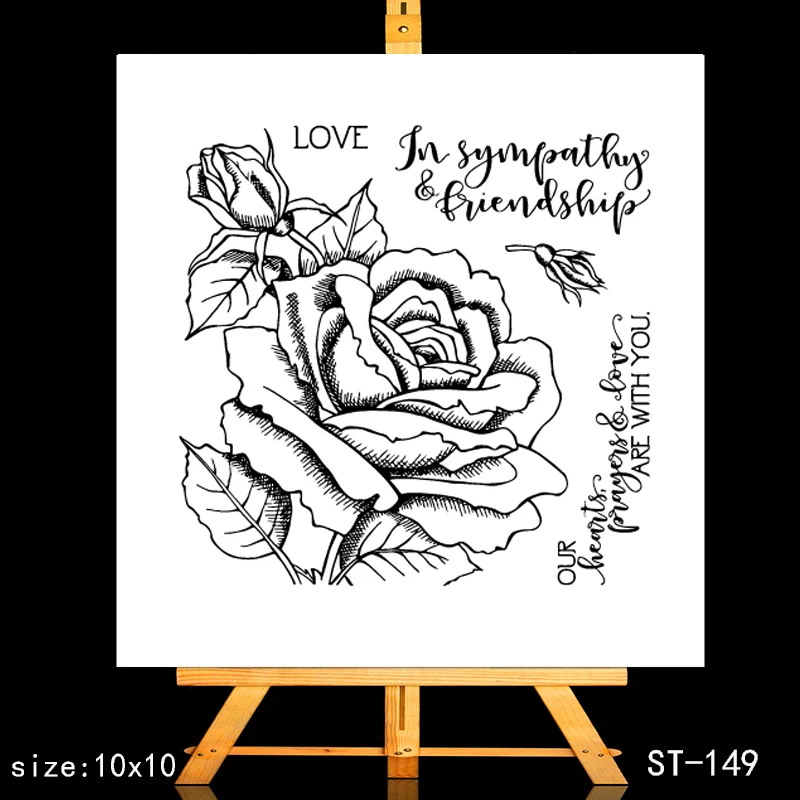 AZSG Love of rose Flowers / leaves Clear Stamps For DIY Scrapbooking/Card Making/Album Decorative Silicone Stamp Crafts
AZSG Love of rose Flowers / leaves Clear Stamps For DIY Scrapbooking/Card Making/Album Decorative Silicone Stamp Crafts