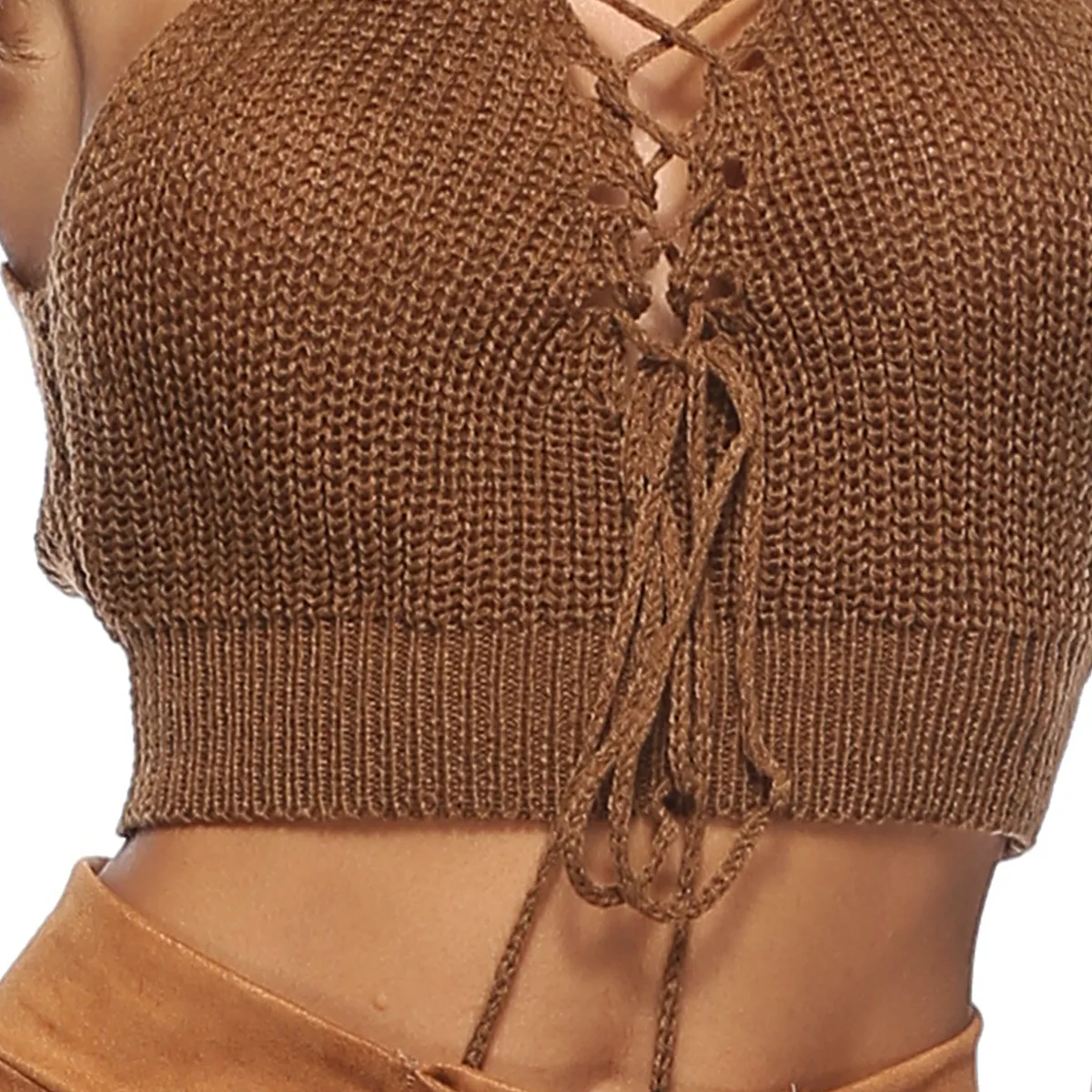 Women's sleeveless sexy cardigan vest Tanks Camis straps deep V wool woven navel short hollow out solid woolen vest
Women's sleeveless sexy cardigan vest Tanks Camis straps deep V wool woven navel short hollow out solid woolen vest
