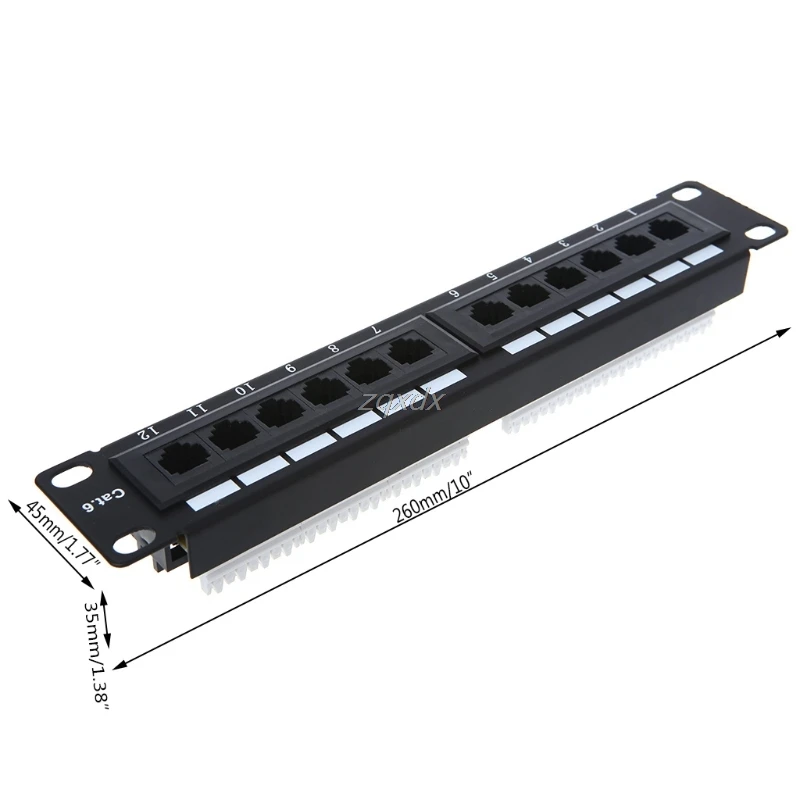 Cat6 12 Port RJ45 Patch Panel UTP LAN Network Adapter Cable Connector Drop ship Dropshipping
Cat6 12 Port RJ45 Patch Panel UTP LAN Network Adapter Cable Connector Drop ship Dropshipping