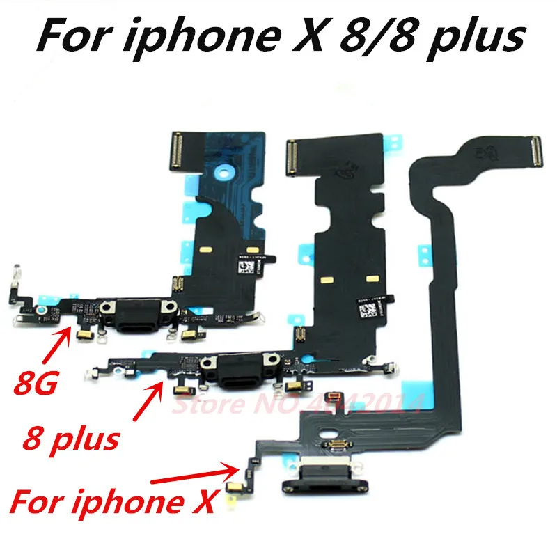 USB Charging Port Connector Flex Cable For iPhone X 8/8 plus Charger plug With microphone Replacement Spare parts
USB Charging Port Connector Flex Cable For iPhone X 8/8 plus Charger plug With microphone Replacement Spare parts
