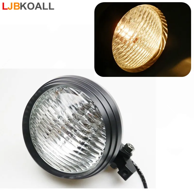 5.75" 5 3/4" Black Round Universal Motorcycle Headlight Headlamp Amber H4 Halogen Front Light for Honda Yamaha Suzuki Kawasaki
5.75" 5 3/4" Black Round Universal Motorcycle Headlight Headlamp Amber H4 Halogen Front Light for Honda Yamaha Suzuki Kawasaki
