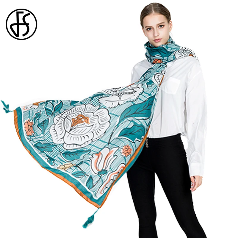 FS Cotton Linen Scarf Women Flowers Print Fashion Autumn Tassel Big Long Luxury Brand Scarves Shawls Wraps Pashmina Ethnic Style
FS Cotton Linen Scarf Women Flowers Print Fashion Autumn Tassel Big Long Luxury Brand Scarves Shawls Wraps Pashmina Ethnic Style