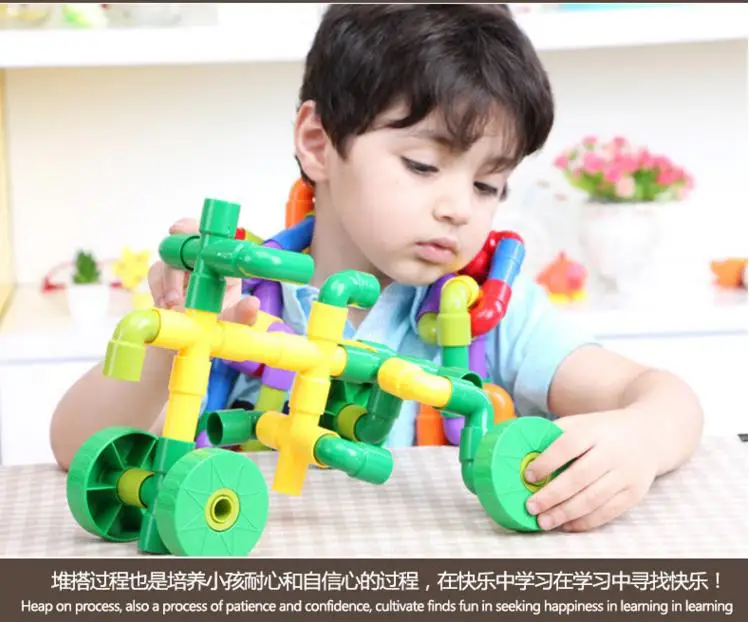 Onshine Brand 72 PCs Children water pipe plug match building blocks/ Tunnel plastic assemble blocks for Kids educational toys
Onshine Brand 72 PCs Children water pipe plug match building blocks/ Tunnel plastic assemble blocks for Kids educational toys