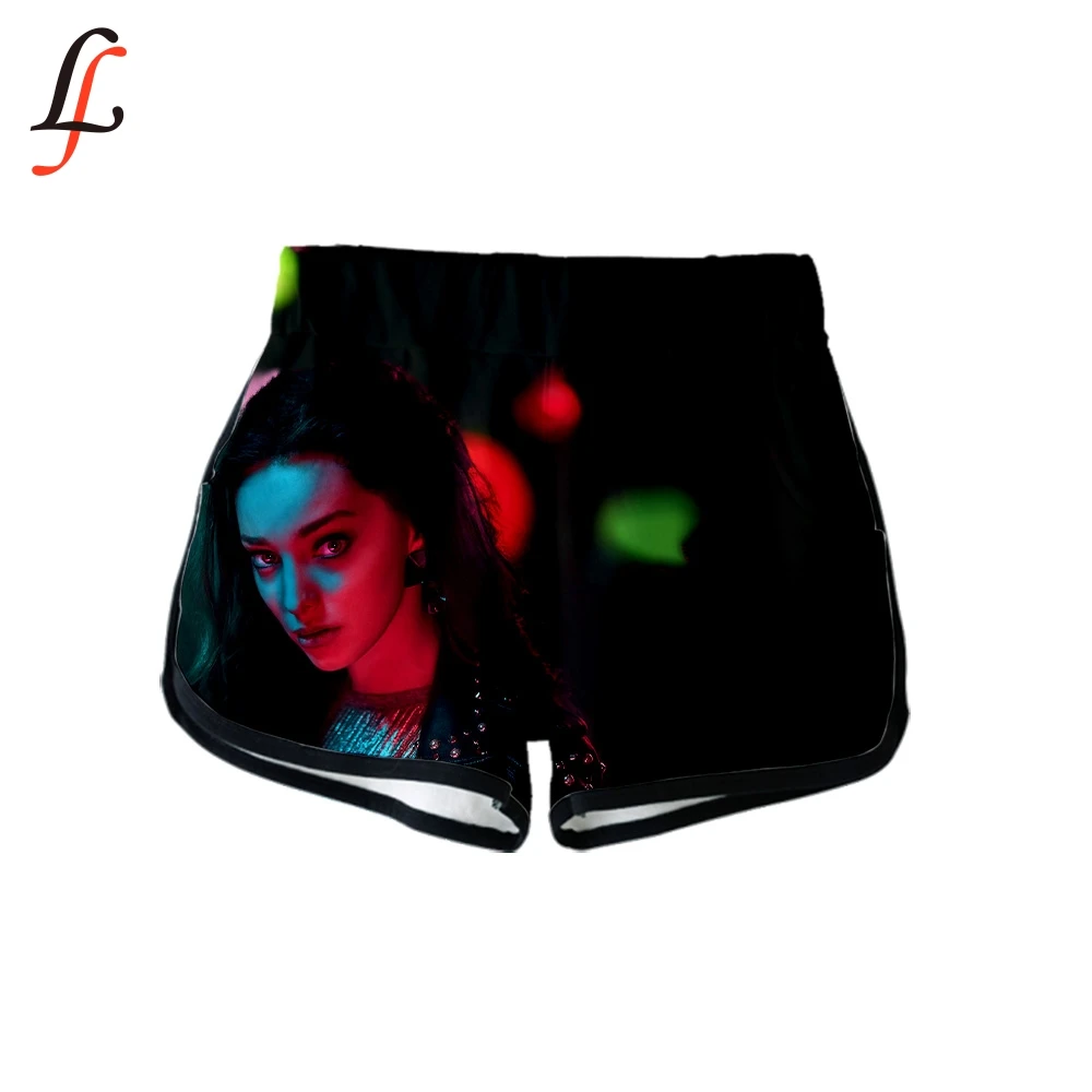 Polaris 3D женские короткие брюки K pop повседневные с эластичной резинкой на талии для