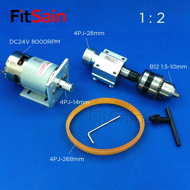 FitSain-4PJ 775 B12 1.5-10mm DIY drill press synchronous wheel spindle precision transmission bearing seat small lathe spindle
FitSain-4PJ 775 B12 1.5-10mm DIY drill press synchronous wheel spindle precision transmission bearing seat small lathe spindle
