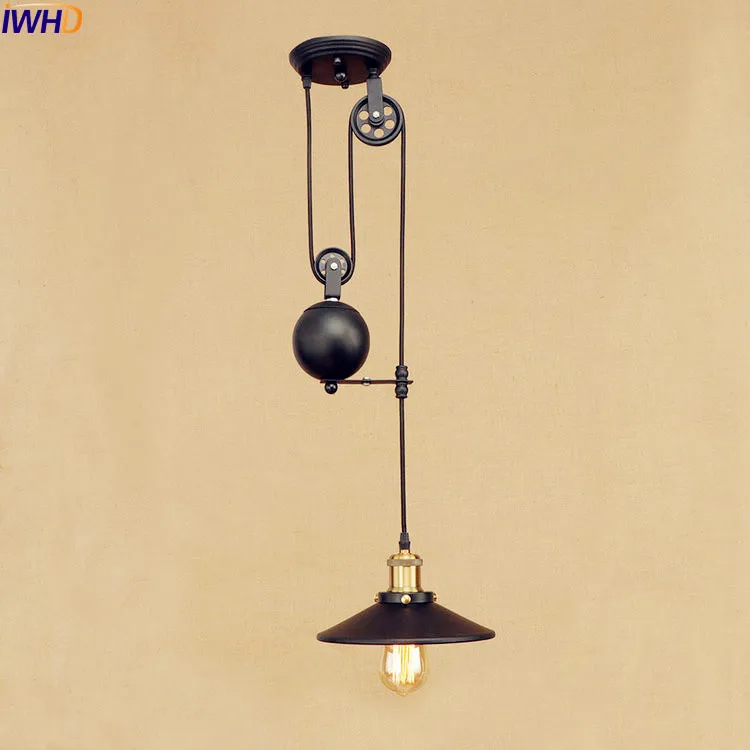 IWHD Vintage Pulley Pendant Lights American Style Loft Industrial Pendant Lighting Fixture Vintage Lamp Luminaire Lamparas
IWHD Vintage Pulley Pendant Lights American Style Loft Industrial Pendant Lighting Fixture Vintage Lamp Luminaire Lamparas