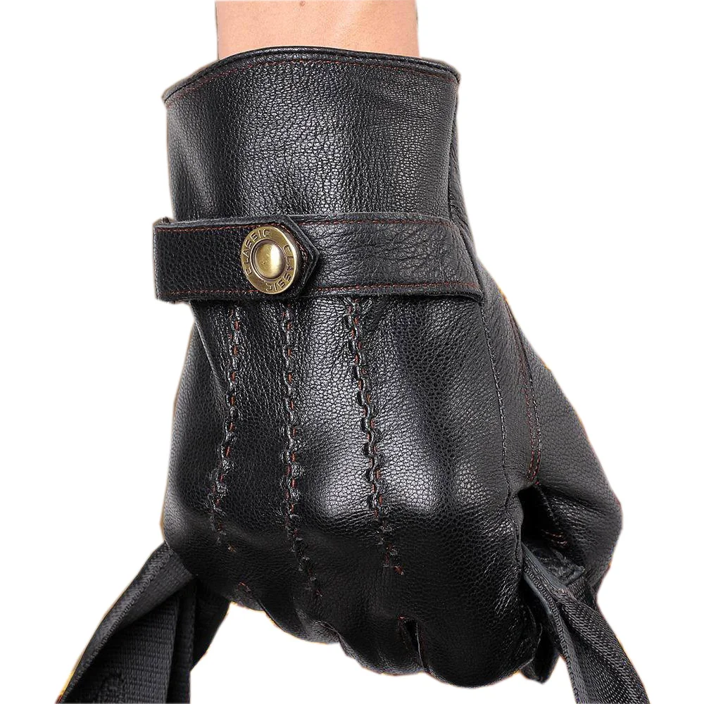 2018 Fashion Men'S Black New Genuine Leather Gloves Winter Plus Velvet Thick Warm Goat Leather Gloves Factory Direct GR-508-5
2018 Fashion Men'S Black New Genuine Leather Gloves Winter Plus Velvet Thick Warm Goat Leather Gloves Factory Direct GR-508-5